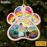 Personalized Dog Memorial Stained Glass Pattern Ornament 29417 thumb 1