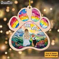 Personalized Dog Memorial Stained Glass Pattern Ornament 29417 thumb 1