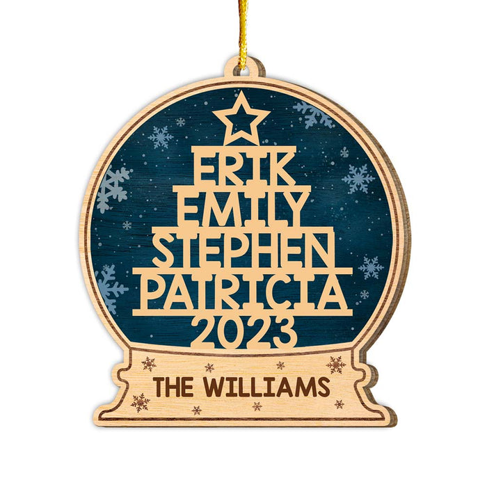 Personalized Gift For Family Christmas Tree Custom Name Ornament 29421 1