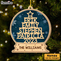 Personalized Gift For Family Christmas Tree Custom Name Ornament 29421 thumb 1