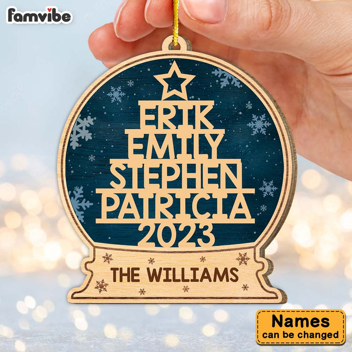 Personalized Gift For Family Christmas Tree Custom Name Ornament 29421 1