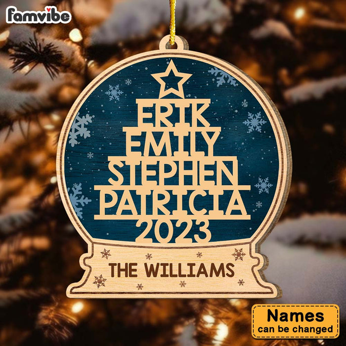 Personalized Gift For Family Christmas Tree Custom Name Ornament 29421 1