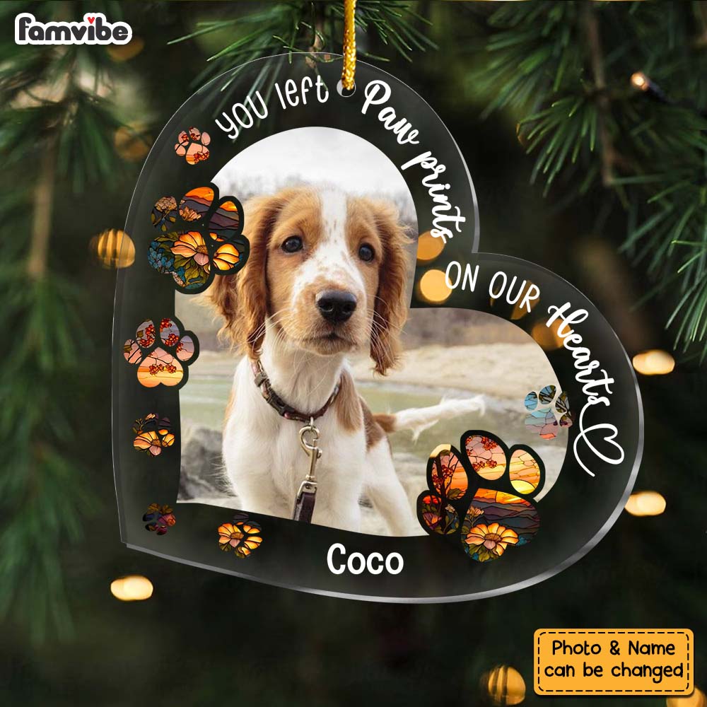 Personalized Memorial Gift For Dog Lovers Upload Photo Ornament 29423 Primary Mockup
