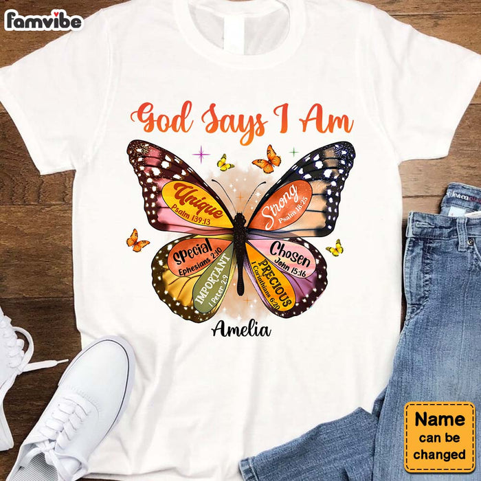 Personalized Gift For Daughter Christian Butterfly Shirt - Hoodie - Sweatshirt 29426 1
