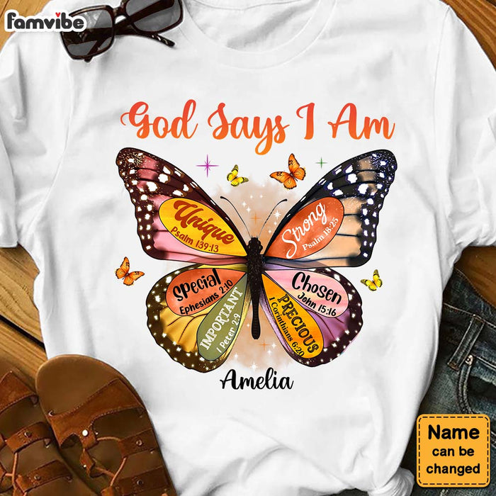 Personalized Gift For Daughter Christian Butterfly Shirt - Hoodie - Sweatshirt 29426 1
