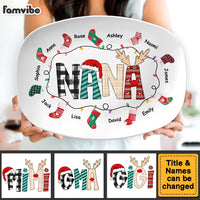 Personalized Nana Christmas Stocking Plate 29427 thumb 1