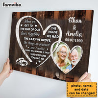 Personalized Gift For Couple The End Of Our Life Together Upload Photo Canvas 29432 thumb 1