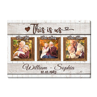Personalized Wedding Aniversary Gift For Couple Upload Photo Canvas 29439 thumb 1