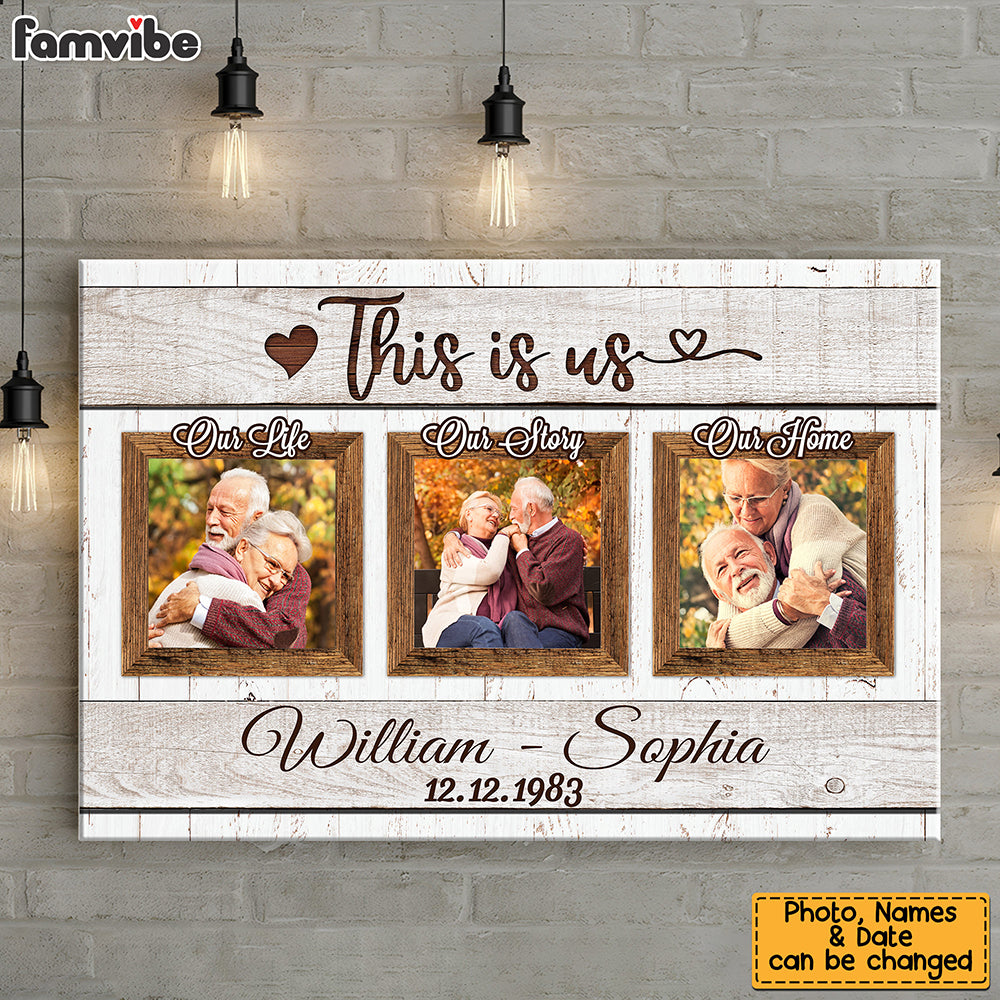Personalized Wedding Aniversary Gift For Couple Upload Photo Canvas 29439 Primary Mockup