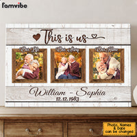 Personalized Wedding Aniversary Gift For Couple Upload Photo Canvas 29439 thumb 1
