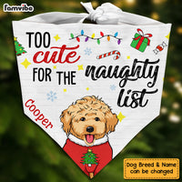 Personalized Christmas Gift For Dog Lovers Naughty List Bandana 29440 thumb 1
