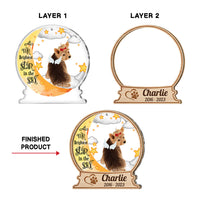 Personalized Dog Loss Memorial Brightest Star In The Sky 2 Layered Mix Ornament 29443 thumb 1