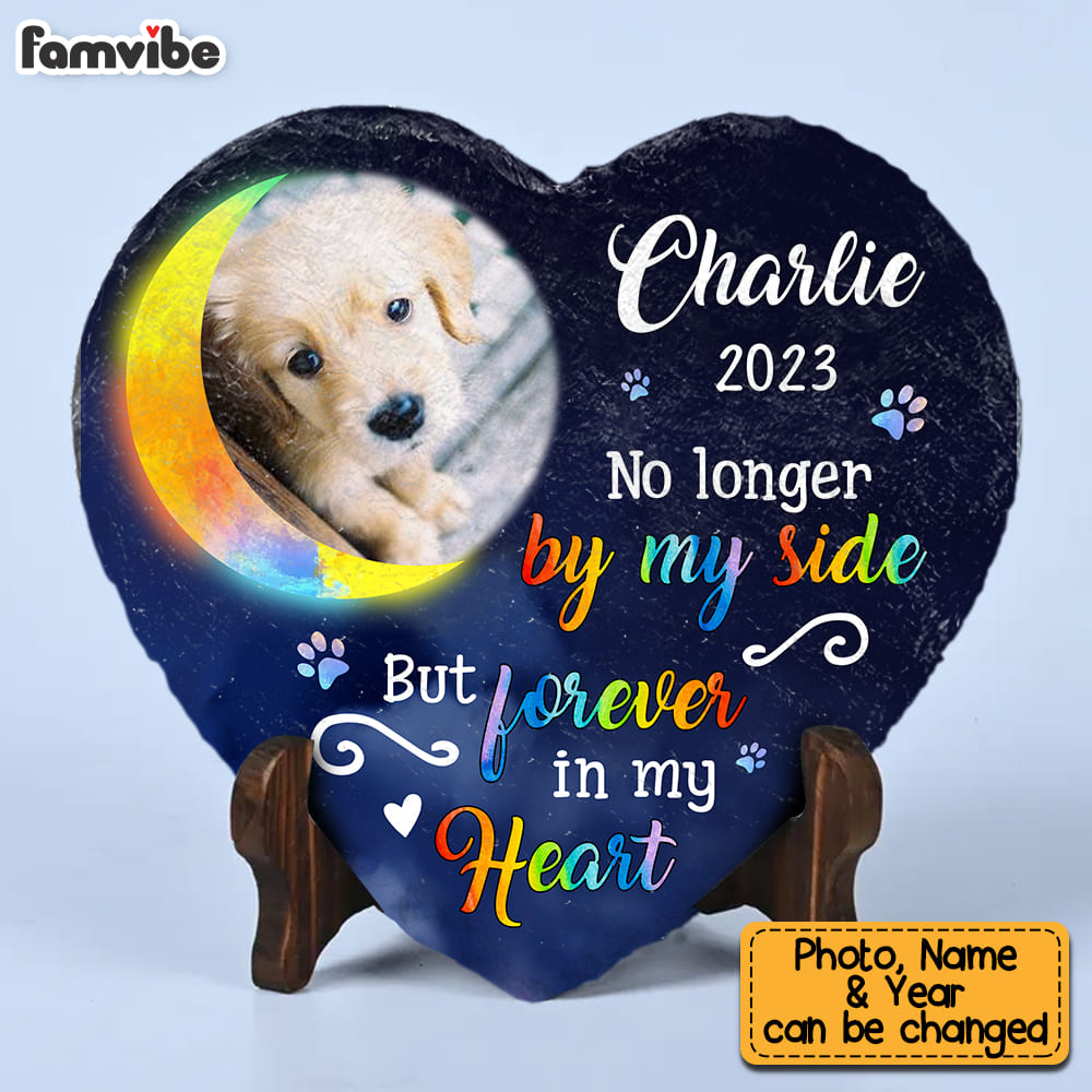 Personalized Dog Upload Photo Forever In My Heart Memorial Stone 29445 Primary Mockup