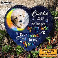 Personalized Dog Upload Photo Forever In My Heart Memorial Stone 29445 thumb 1