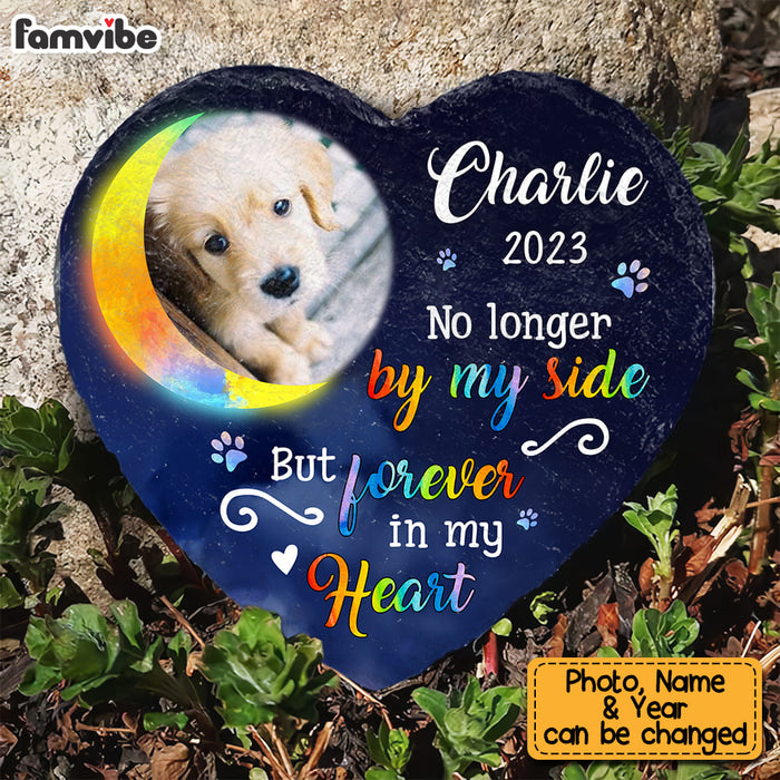 Personalized Dog Upload Photo Forever In My Heart Memorial Stone 29445 1