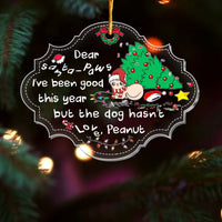 Personalized Letter To Santa-paws Cat Benelux Ornament 29447 thumb 1