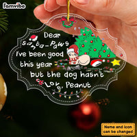 Personalized Letter To Santa-paws Cat Benelux Ornament 29447 thumb 1