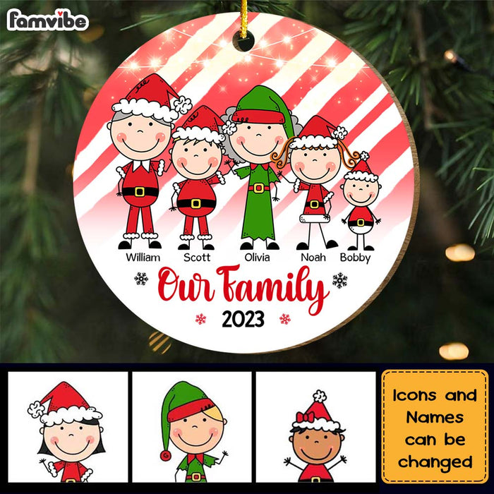 Personalized Gift For Family Christmas Our Family Circle Ornament 29453 1
