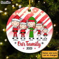 Personalized Gift For Family Christmas Our Family Circle Ornament 29453 thumb 1