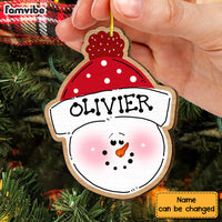 Personalized Gift For Family Grandkid Snowman Christmas Ornament 29455 thumb 1