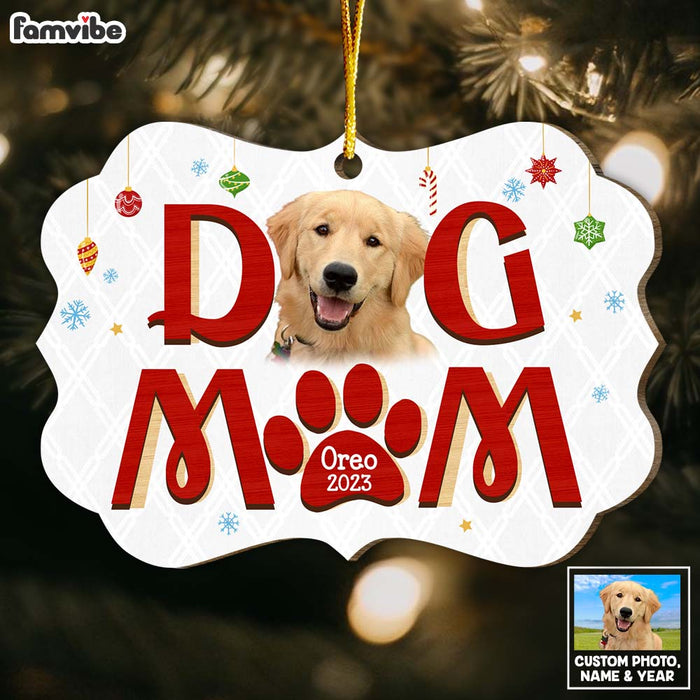 Personalized Gift For Dog Mom Christmas Upload Photo Benelux Ornament 29458 1