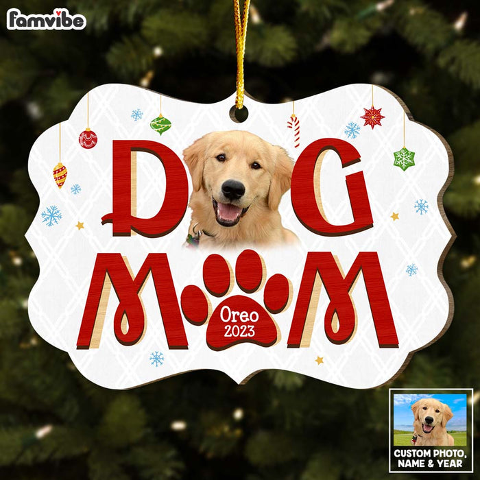 Personalized Gift For Dog Mom Christmas Upload Photo Benelux Ornament 29458 1