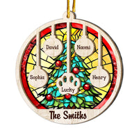 Personalized Gift For Family Christmas Tree 2 Layered Mix Ornament 29461 thumb 1