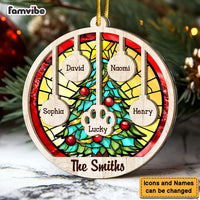 Personalized Gift For Family Christmas Tree 2 Layered Mix Ornament 29461 thumb 1