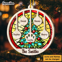 Personalized Gift For Family Christmas Tree 2 Layered Mix Ornament 29461 thumb 1