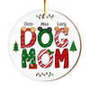 Personalized Gift For Dog Mom Christmas Circle Ornament 29469 1