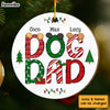 Personalized Gift For Dog Mom Christmas Circle Ornament 29469 1