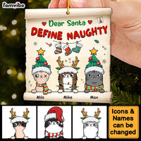 Personalized Define Naughty Cat Lover Ornament 29470 thumb 1
