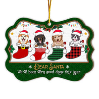 Personalized Christmas Gift Dogs In Stockings Good Dogs This Year Benelux Ornament 29476 thumb 1