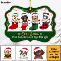 Personalized Christmas Gift Dogs In Stockings Good Dogs This Year Benelux Ornament 29476 thumb 1