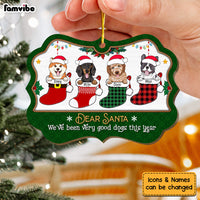 Personalized Christmas Gift Dogs In Stockings Good Dogs This Year Benelux Ornament 29476 thumb 1