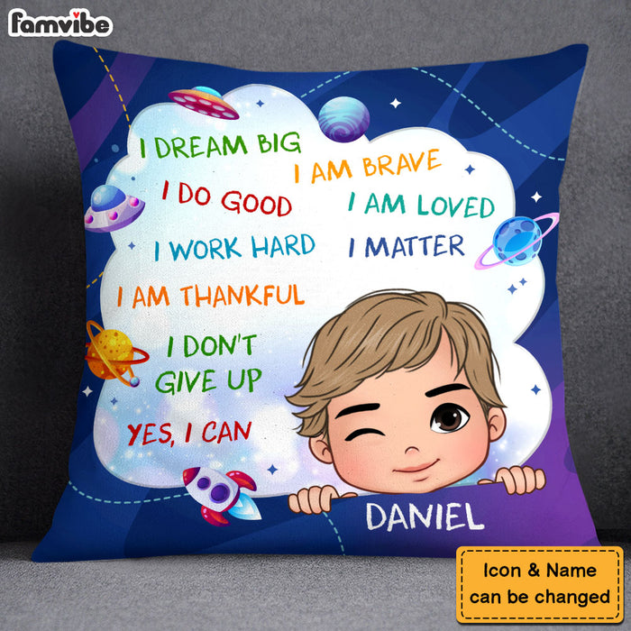 Personalized I Dream Big Grandson Pillow  29477 1