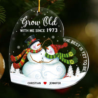 Personalized 40th Wedding Anniversary Grow Old With Me Since Ornament 29479 thumb 1