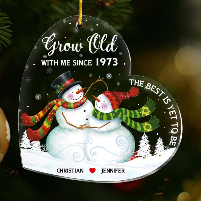 Personalized 40th Wedding Anniversary Grow Old With Me Since Ornament 29479 1