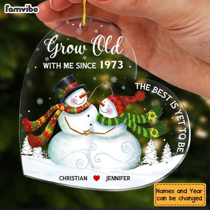 Personalized 40th Wedding Anniversary Grow Old With Me Since Ornament 29479 1