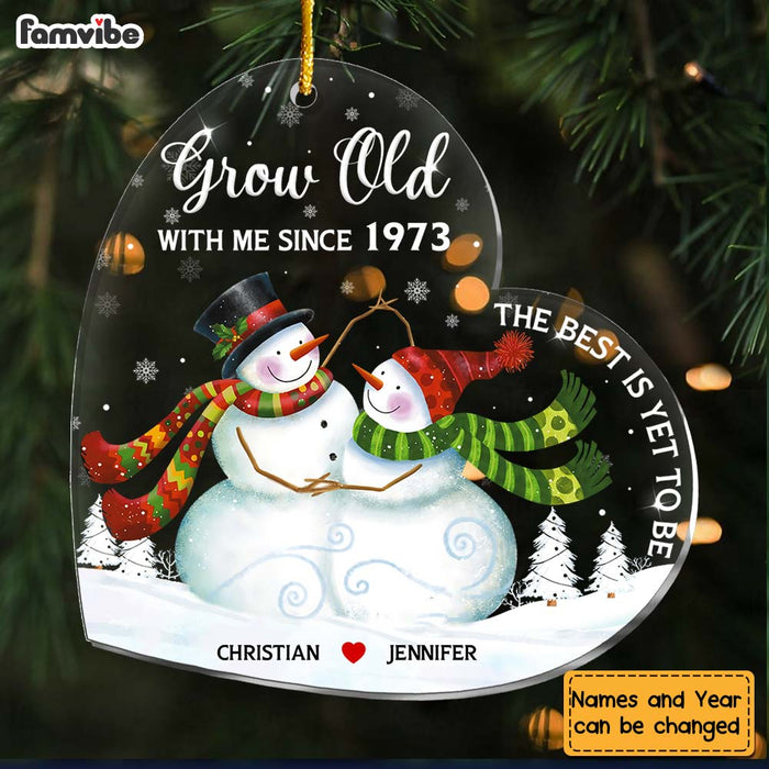 Personalized 40th Wedding Anniversary Grow Old With Me Since Ornament 29479 1
