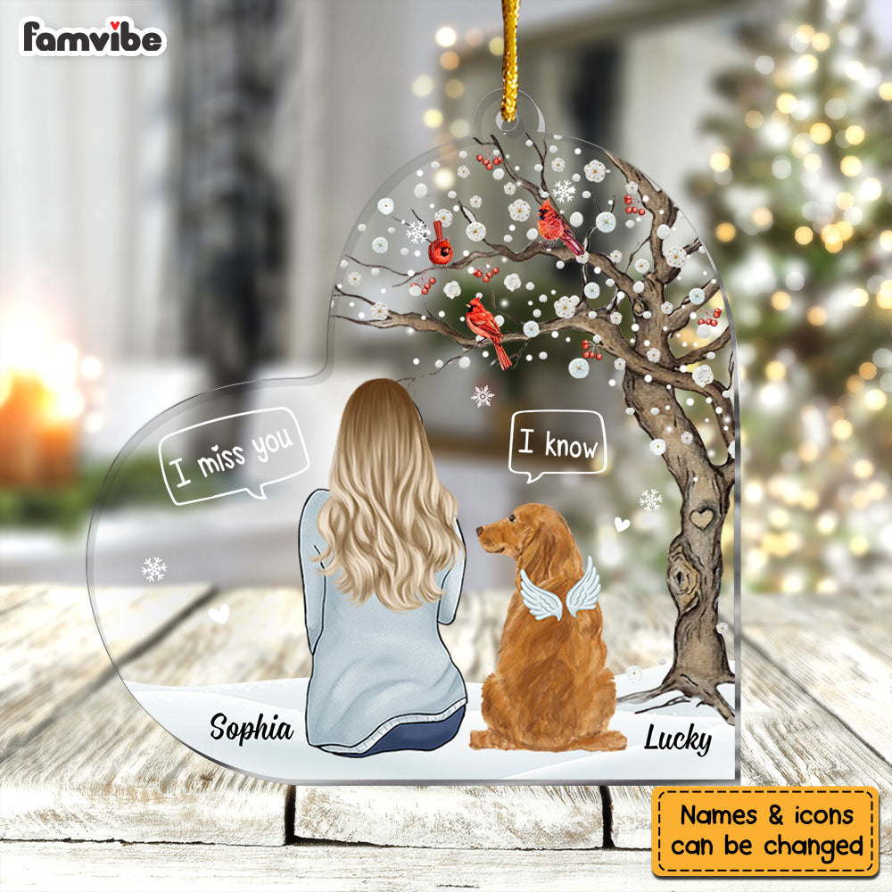 Personalized Dog Christmas Memorial Gift For Dog Lovers Ornament 29480 Primary Mockup