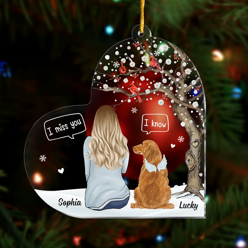 Personalized Dog Christmas Memorial Gift For Dog Lovers Ornament 29480 Primary Mockup