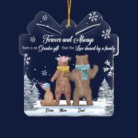 Personalized Bear Family Christmas Gift Box Ornament 29482 thumb 1