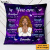 Personalized Gift For Daughter You Are Purple Theme Bible Verses Pillow 29483 1