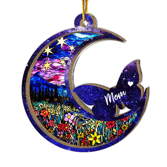 Personalized Forever Loved Memorial 2 Layered Mix Ornament 29485 1