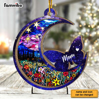 Personalized Forever Loved Memorial 2 Layered Mix Ornament 29485 thumb 1