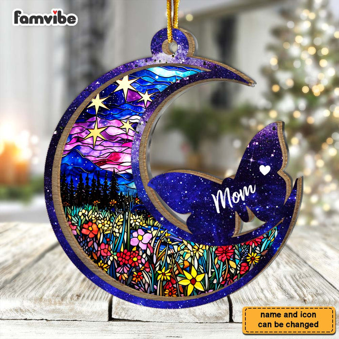 Personalized Forever Loved Memorial 2 Layered Mix Ornament 29485 1