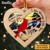 Personalized We Are Always With You Cardinal 2 Layered Mix Ornament 29488 thumb 1