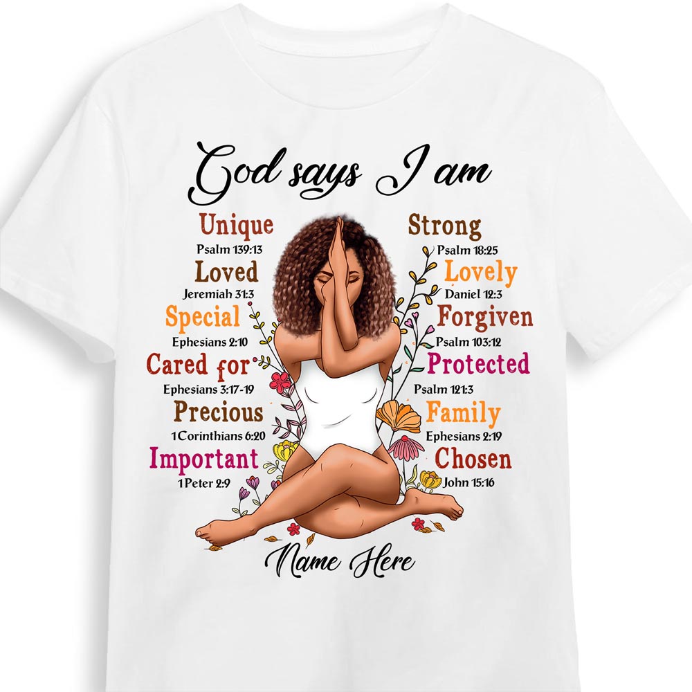 Personalized Gift For Daughter God Says I Am Shirt Hoodie Sweatshirt 29493 Primary Mockup