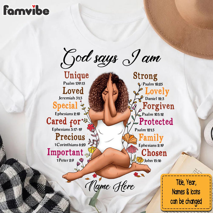 Personalized Gift For Daughter God Says I Am Shirt - Hoodie - Sweatshirt 29493 1